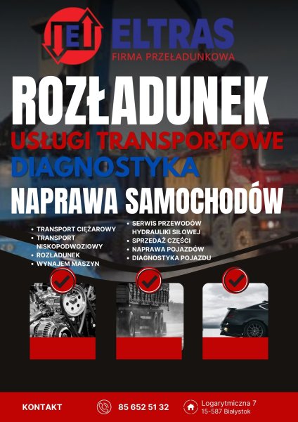BADANIA TECHNICZNE NAPRAWA SERWIS ZAKUWANIE WĘŻY ELTRAS BIAŁYSTOK