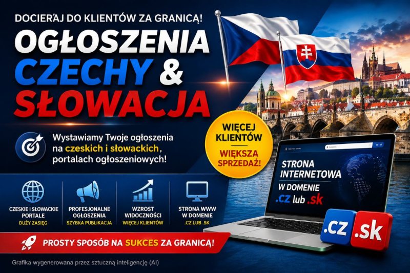 Czechy i Słowacja - publikacja ogłoszeń na wielu portalach