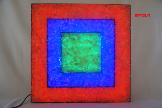 Kinkiety Obrazy Lampy Dekoracje onyks marmur  LED color na PILOT