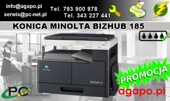 Kserokopiarka kolorowa Konica Minolta Bizhub 185 format A3