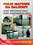 folie matowe na balkony