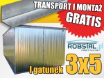 Garaż blaszany ocynkowany transport i montaż