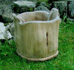 Kwietnik - wiadro rzeźbione