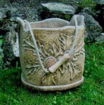 Kwietnik - wiadro rzeźbione