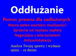 oddłużanie 