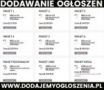 Oferujemy Państwu dodawanie ogłoszeń do wielu portali.
