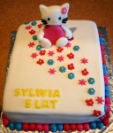 Tort z figurką Hello Kitty