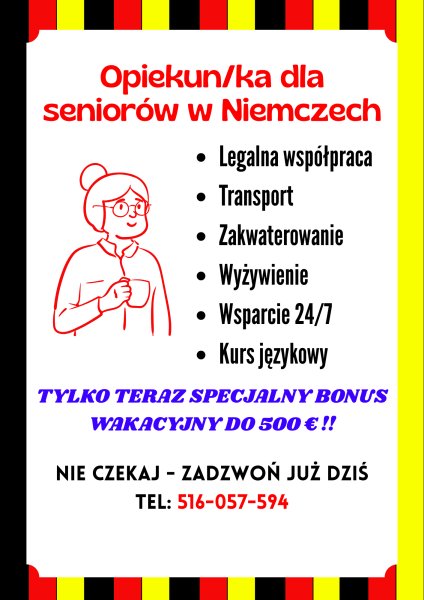 Sprawdzone zlecenia w Niemczech – praca w opiece od zaraz