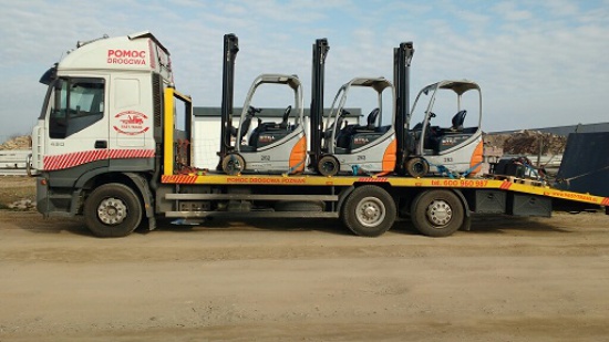 TRANSPORT KOPAREK, ZWYŻEK, WALCÓW, PODNOŚNIKÓW i in. - DO 16 ton 