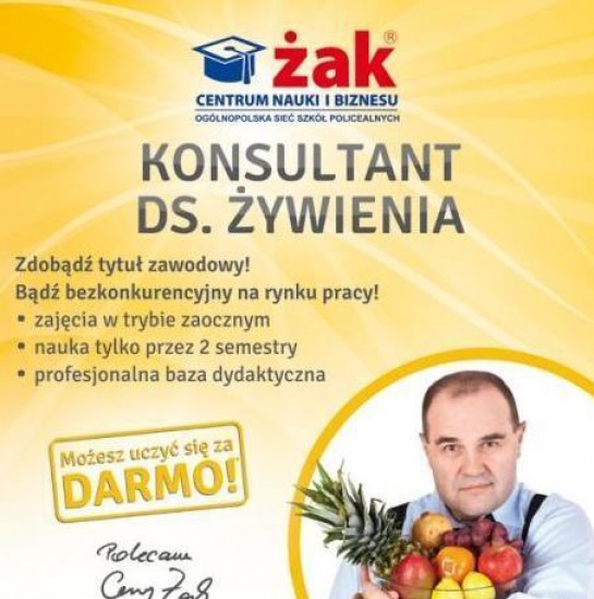  Konsultant ds. żywienia w Raciborzu! Szkoła ŻAK zaprasza!
