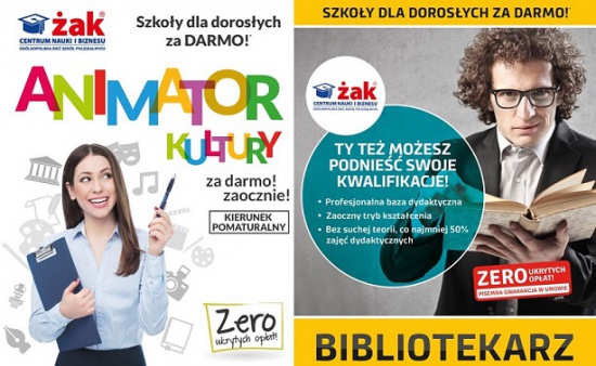 Super HIT w tylko w Żaku! Bibliotekarz i Animator kultury!  